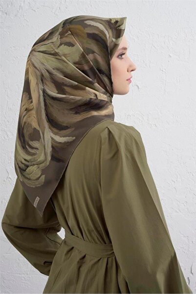 Armine Μεταξωτό μαντήλι Tivil IST 9423 - 86 Πράσινο αφηρημένο σχέδιο