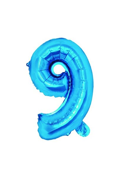OEM Balon numărul 9, albastru, 100 cm