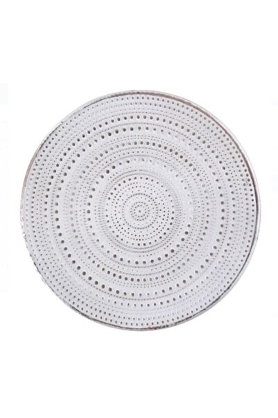 OEM Бял поднос, дърво, Ø 40 см