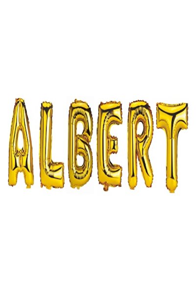 OEM Σετ μπαλονιών με γράμματα «Albert», χρυσό, 40 cm