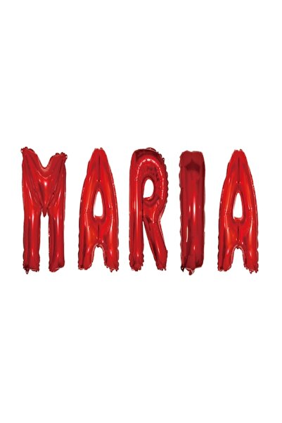 OEM Set Baloane Litere Nume Maria, Rosu, Wili Topper Rom, 40Cm