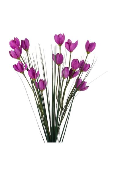 OEM Διακοσμητικό τεχνητό κλαδί, μοβ λουλούδια, 42 εκ.