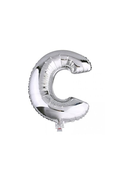 OEM Μπαλόνι αλουμινίου γράμμα C, ESB, 35 cm, ασημί