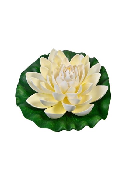 OEM Nufar decorativ artificial, 21 cm, Alb