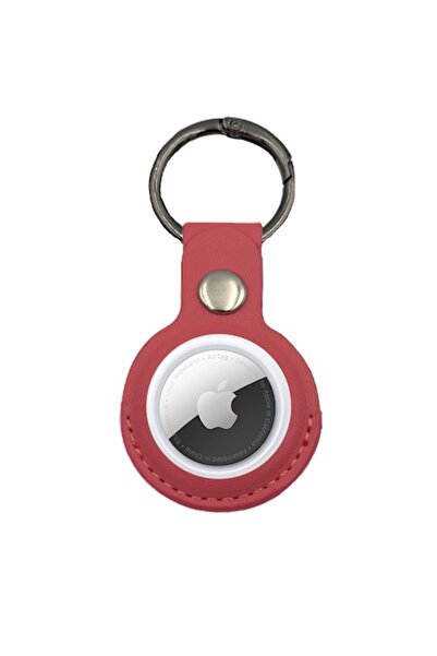 FONIX AirTag Case, Eco- Leather , Coral
