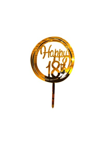 OEM Κέικ τοπερ Majorat, 18Ani, μοντέλο Rotund, χρυσό