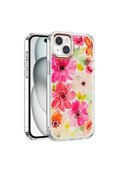 FONIX Husă de protecție cu imprimeu floral sălbatic pentru Apple iPhone 14
