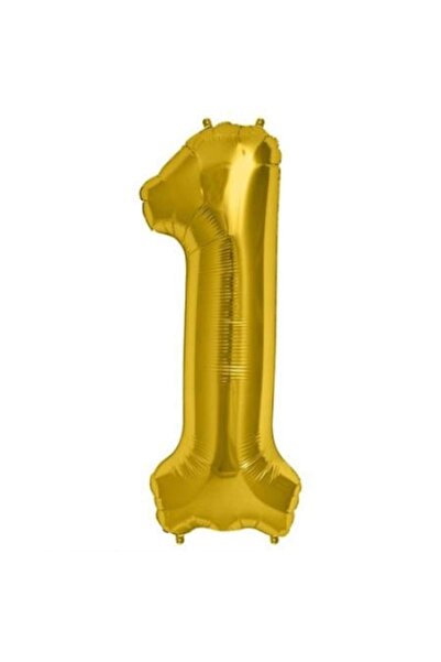 Advance Figurină balon, numărul 1, 100 cm, auriu