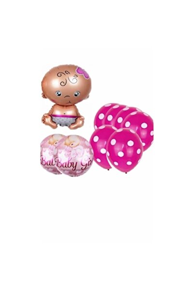 Shop Carnaval Set 13 baloane pentru botez-Roz