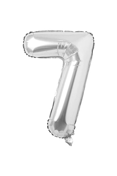 OEM Balon folie, ESB, Argintiu, cifra 7, 100 cm