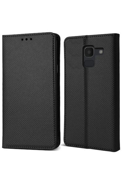 MOOZY Husă de telefon, Moozy, cu clapă pentru Samsung Galaxy J6 (2018), neagr...
