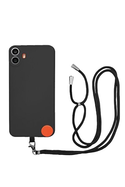 FONIX Husa compatibila cu CMF Phone 1, Sport Body Lanyard Case, Negru