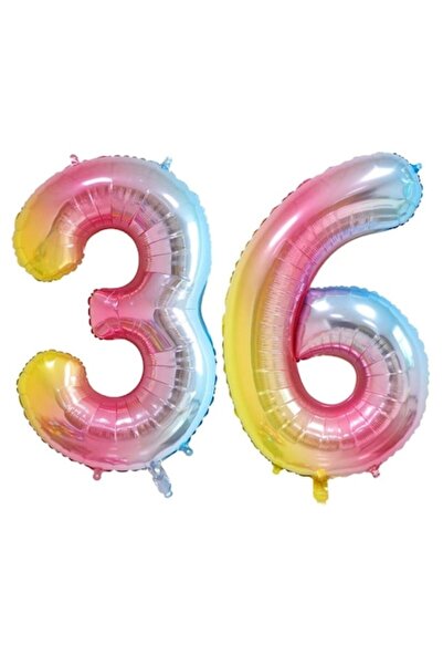 Domi Party & Gifts Set de 2 baloane folie cu numere, Domi Party & Gifts, Curc...