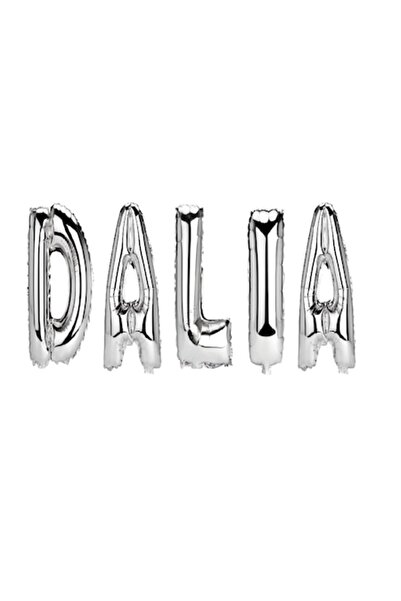 OEM Σετ μπαλόνια με γράμματα Dalia, ασημί, 40 εκ.