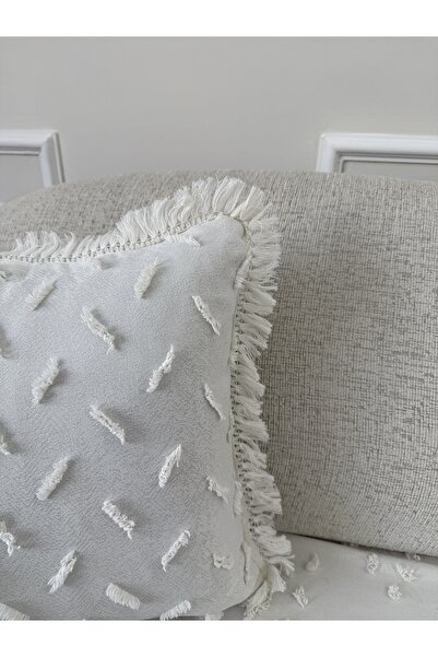 DİLETTO Decorative Cushion Cover with Tassels, Double Sided, 45X45