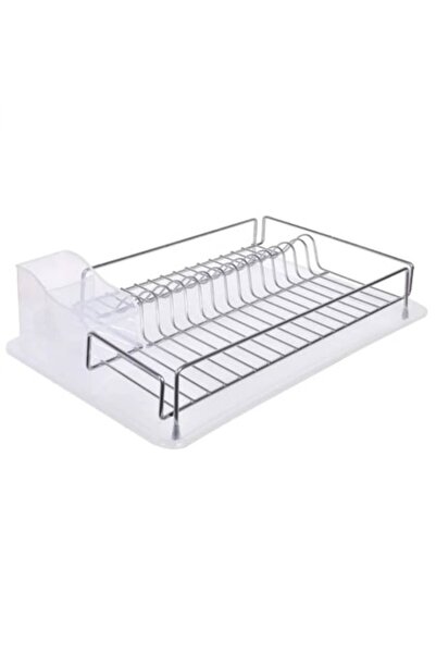 OEM Dish drying rack with tray, Silver/White, 46x33x8cm