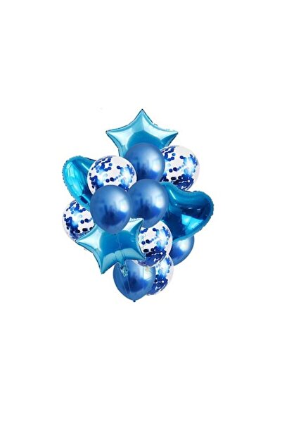 Aku Set 14 Baloane mari AKU, Latex si folie, cu Confetti, Ideal pentru evenim...