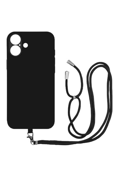 FONIX Θήκη Sport Body Lanyard για Apple iPhone 16, μαύρη