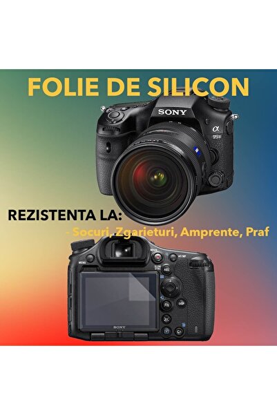 COMANDO Set protectie compatibil cu Sony A99 II, Focus Shield, 2 Folii de Sil...