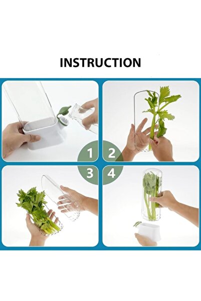 FONIX FreshKeep HerbSaver - Container for Preserving Fresh Herbs, Integrated Water System, Up to 7 Days Fr