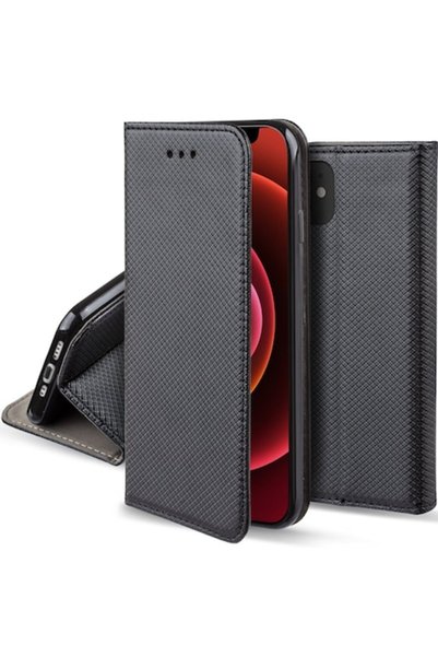 MOOZY Калъф за телефон, Moozy, Flip On, за Apple iPhone 12 / 12 Pro, Черен, -...