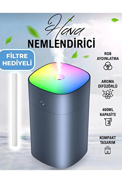 İB GLOBAL 400ml Ultrasonic Air Humidifier Steam Maker and Aroma Diffuser - Co...