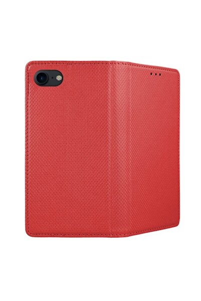 COMANDO Carcasă magnetică cu clapă pentru Apple iPhone SE 2/ SE 2020 - Roșu