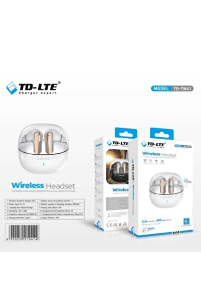 Poro Online Casti Bluetooth TD LTE TW 41 cu anulare a zgomotului, Bluetooth 5.3, 200 mAh