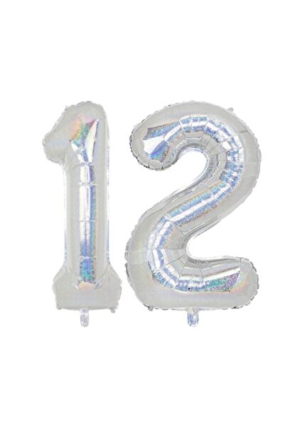 OEM Σετ 2 μπαλόνια αλουμινόχαρτο, ESB, Ολογραφικό, 12α γενέθλια, 105 cm