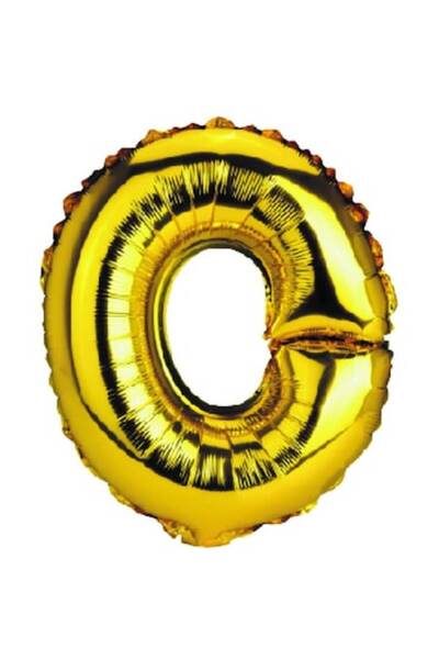 OEM Balon Litera O, Auriu, 40 cm