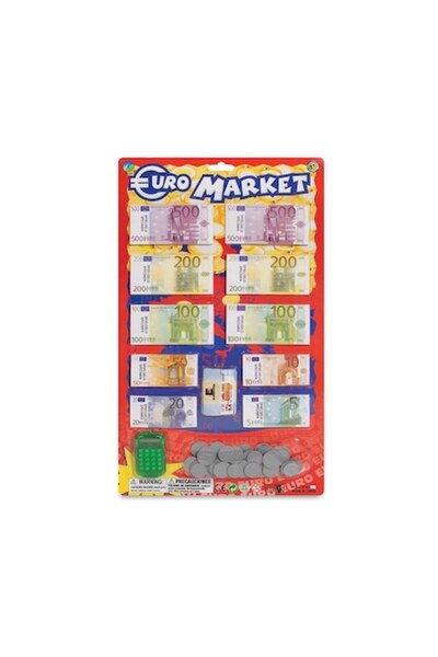 OEM Set Joaca Bani Euro, bancnote, monede si calculator