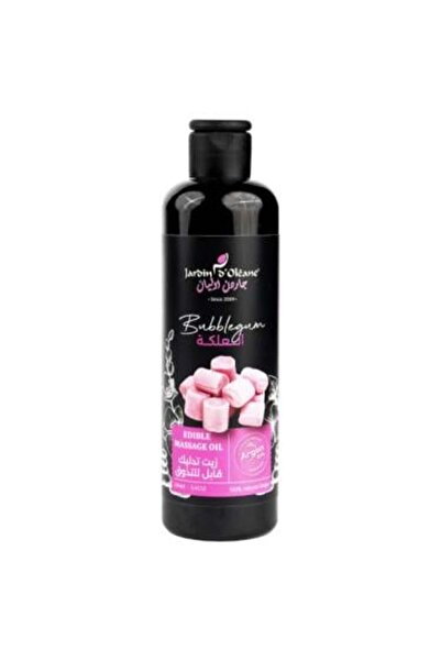 Garden Olian زيت تدليك صالح للأكل بنكهة العلكة، 250 مل