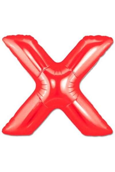OEM Balon Folie Litera X, ESB, 40 cm, Rosu