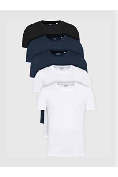 Jack & Jones Jack Jones Ανδρικό Σετ 5 Μπλουζάκια 12191190 Πολύχρωμα