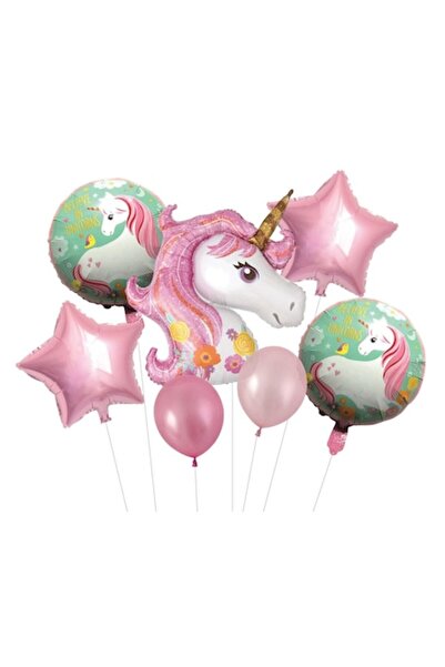 zola Set 7 baloane, Zola, modele si marimi diferite, Unicorn, multicolore