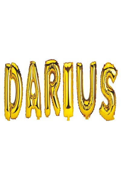 OEM Set baloane cu litera nume Darius, aurii, 40cm