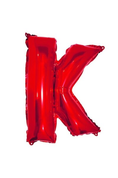OEM Μπαλόνι με το γράμμα K, κόκκινο, 40 cm