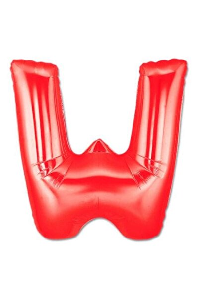 OEM Balon folie litera W, ESB, 35 cm, roșu