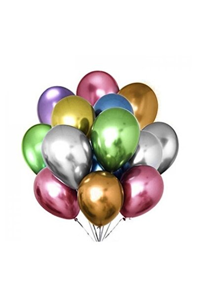 OEM Set 20 baloane latex Crom, ESB, 30 cm, Multicolor