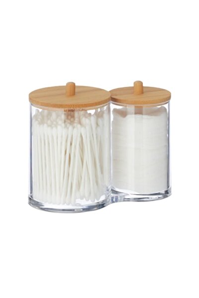 Relaxdays Organizator cosmetic, suport pentru dischete demachiante și dopuri ...