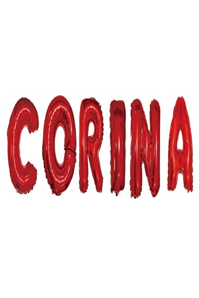 OEM Set de baloane cu litere „Corina”, roșii, 40 cm