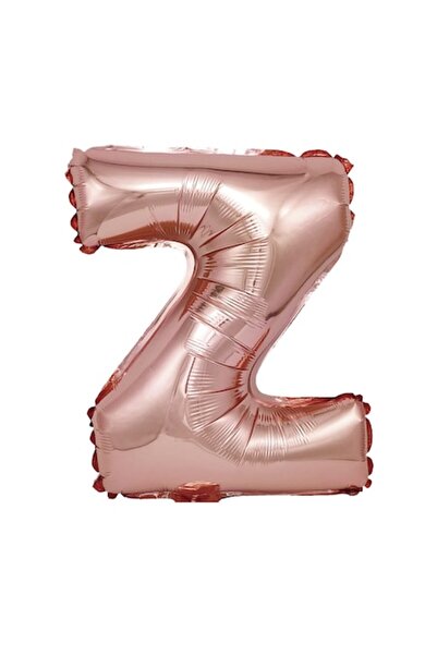 OEM Metallic Foil Balloon Rose Gold, Mirific Party, Letter Z, 40 cm, Coral, Pink