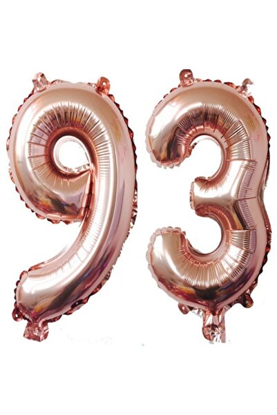 OEM Set 2 baloane folie, ESB, Roz Gold, aniversare 93 ani, 100 cm