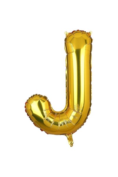 OEM Balon folie litera J, 35 cm, auriu