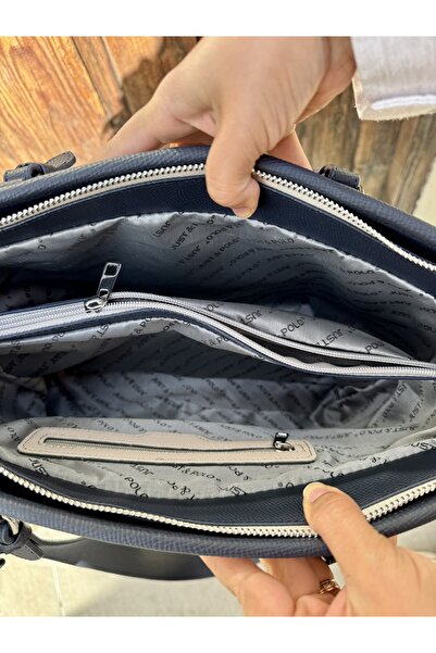 Just Polo Women's New Season Large Size 3 Compartment Luxury Hand and Shoulder Bag Shoulder Bag