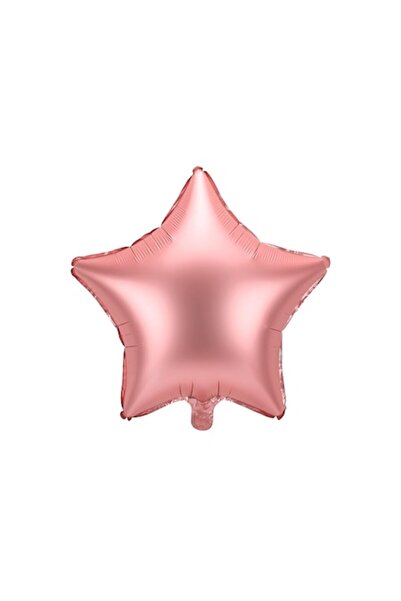 DECO Фолиев балон звезда сатен, розово злато, 48 см
