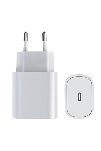 FONIX Set Incarcator 18W, USB-C, Fast Charging si Cablu de la USB-C la Lightning, Lungime 1M, Compatibil c