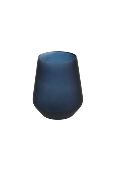 OEM Pahar de sticlă, 435 ml, albastru, 8,5x10,5 cm, ATU-085673