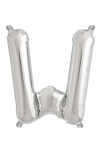 OEM Balon Folie Litera W, ESB, 40 cm, Argintiu