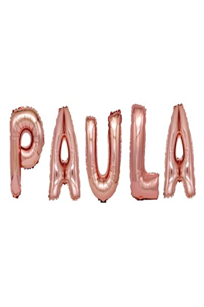 OEM Set Baloane Litere Nume Paula, Roz Gold, 40Cm